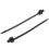 Nylon Push Mount Car Dome Cable Zip Tie, 162mm Length, 40 Pcs, Black 2