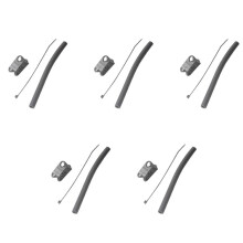 5X Nylon Replacement Kiteboard Kitesurfing Kite One Pump Valve Hose Clamp Gear Kit Accessories Kite Hose and Clamp