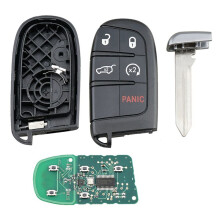 2X 5 Tasten Remote Schlüsselanhänger M3N40821302 433 MHz für Grand Cherokee 2013 2014 2015 2016 2017 2018