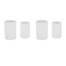 2X 2 Sizes Cylinder Candle Molds Silicone Mold for Candle Making, Pillar Candles Resin Mould Epoxy Resin Casting Molds