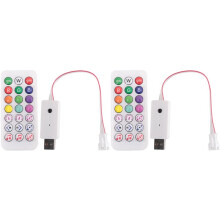 2X DC5V SP620E USB Muziek Pixel Controller RF Afstandsbediening voor WS2812 RGB Led Strip Light Tape