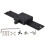 2X CNC Adjustable Module Mounting Frame Laser- Set for Laser- Focus for Laser-Machine Device Full Metal Black 3
