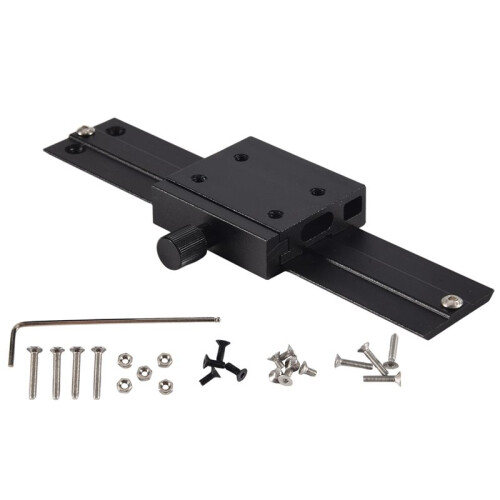 2X CNC Adjustable Module Mounting Frame Laser- Set for Laser- Focus for Laser-Machine Device Full Metal Black 2