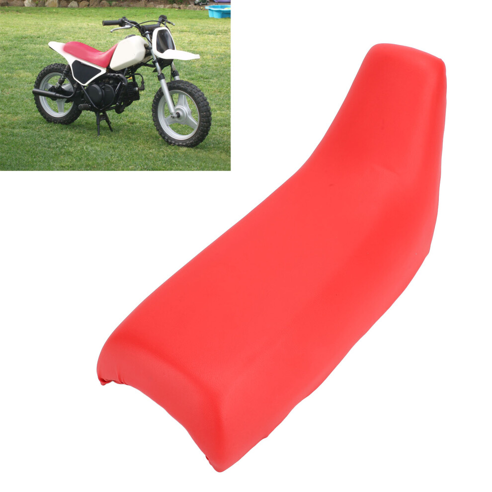 Comfortable Pu Leather Pit Dirt Bike Seat For Pw50 Py50 Motorcycle Red 3071387752254