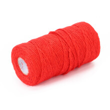 Corde rouge torsadée en jute et chanvre naturelle de 100 m pour bricolage