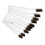 10pcs Brass Wire Brush Set for 3D Printer Nozzle Hot End, Curved Handle 11