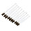 Brass Wire Brush Set Curved Handle 10pcs Nozzle 5