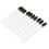 10pcs Brass Wire Brush Set for 3D Printer Nozzle Hot End, Curved Handle 14