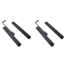 2X Single Lock Car Slide Rail High Strength Adjustable Slide Rail Assembly Kit for Loader Forklift Tractor B