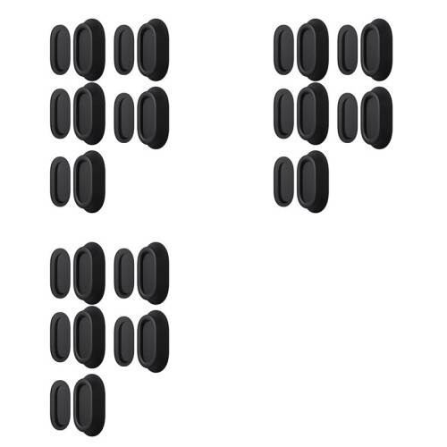 Lot de 15 Supports de Télécommande Magnétiques Muraux en Silicone pour Télécommande et Chargeur de Télécommande TV 1