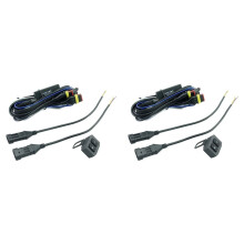2X Motorcycle Led Fog Light Lamp Wiring Harness Relay Wire High Low Moto Spotlight Cable