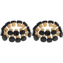 100Pc Cork Plugs Cork Stoppers Tasting Corks T-Shape Wine Corks with Plastic Top Wooden Wine Bottle Stopper Bottle Plugs