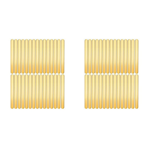 70pcs Gold Acrylic  Sticks, Reusable  Sticks for Cakesicle Sticks, Bulk Glitter  Sticks