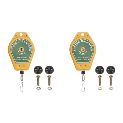 2X Retractable Spring Balancer, Bearing Spring Tool Load Balancer 4 Feet Adjustable Cable Retractor 6.6-11lbs (3-5kg)