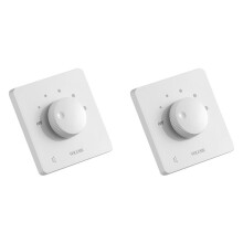 2X 50 Volumeregeling 50W Volumeregeling Professionele Veiligheid 5 Versnellingen Afstemknop Volumeregelaar voor Thuisluidsprekers Wit