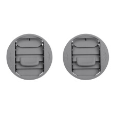 2X Aileron de Sortie AC de Toit de Voiture pour RB3 RB1 RA6 RA8 2000-2014, Accessoires de Voiture Gris