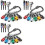 1/4 Hex-Shank Bit Holder Keychain Gadgets,9Pc 1/4In 3/8In 1/2In Drill Socket Adapter+105 Right Angle Drill Attachment 1