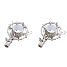 2X Shock Mount Universal Mikrofon Shock Mount Anti Vibrations Isolation Clip Halter für 47-57 mm Kondensatormikrofon