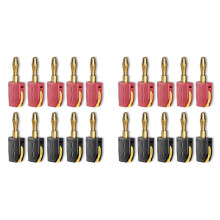 P10064 20 Stück 4 mm Bananenstecker Hochstrom Schnellanschluss Vergoldeter Bananenstecker 32 A Elektrische Prüfung