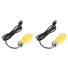 2X Precisions Engineered Single Shafts DC5V 59RPM Ratio 1:220 Reduction Motor Gear Motor