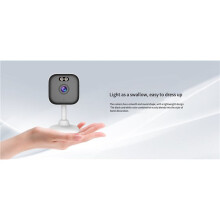 2X Window Camera - Replaces Outdoor Cameras 2.4/5GHz Wi-Fi 3MP Resolution Full-Color Night Vision Through Window