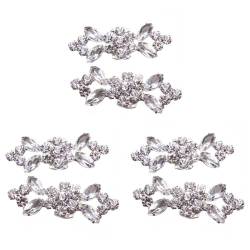 3 Par Rhinestone Crystal BröLlopsbröLlop Diamante Crystal SkokläMmor