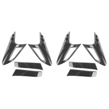 8Pcs Carbon Fiber Style Rear Back Lamp Tail Light Cover Trim for Fit CHR C-HR 2016-2018