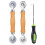 6 Piece Screen Tool Set, Window Screen Spline Roller Tool, Screen Pressure Changer Screen Door Repair Kit, Durable 2
