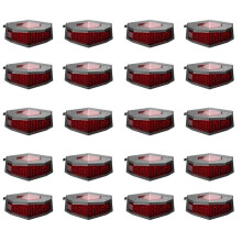 20X 5 in 1 Motorcycle LED Turn Signals Stop Rear Tail Brake Light License Plate Universal Red