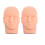 2X Mannequin Flat  Silicone Practice False Eyelash Extensions Makeup Model Massage Training 1