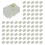 RJ9 4P4C Plug Phone Jack Connector 150 Pieces, Transparent 1