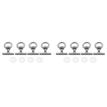 8X for Multivan T5 T6 Car Nut Locking Rail Load Fixing 7H5883189E Silver Fixing Eye Bolt Lashing Eye