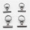 8X för Multivan T5 T6 Bilmutter Låsskena Lastfixering 7H5883189E Silver Fixeringsögla Bolt Surröga 5