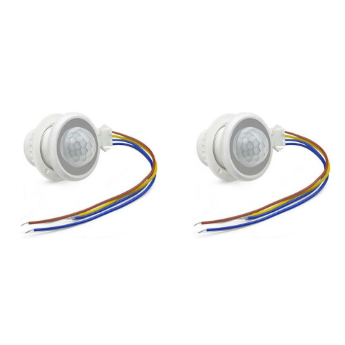 2X Motion Sensor Light  AC85-265V PIR Sensor for Lighting  Delay Adjust Movement Detector Lamp