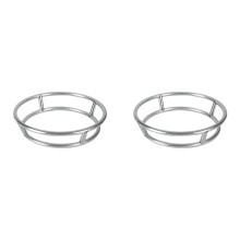2X Wok Anillo de Acero Inoxidable para Wok, Rejilla para Quemador, Alambre de Repuesto, Soporte Aislado para Olla, Accesorios para Wok de Cocina