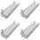 4X Hanging Basket for Wire Wall Grid Panel, Multi-Function Wall Storage and Display Basket, 40X10X5CM, Black Painted 1
