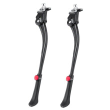 2X Fahrrad-Ständer Verstellbarer Aluminium-Fahrrad-Seitenklappbarer Fahrrad-Seitenständer Parkbein Rod Mountain Rennrad