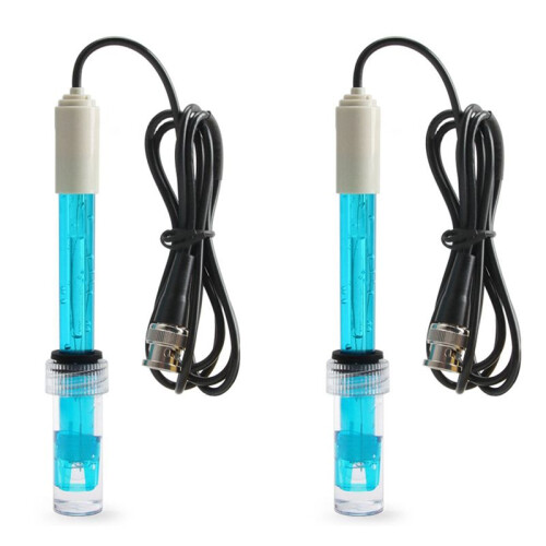 2X PH Electrode Sensor Probe Factory Industry Laboratory Pool Water Analyzer PH Meter Tester PH Probe BNC Connector
