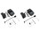 2X Equalizzatore LCD Sintonizzatore Preamp EQ per Chitarra A 5 Bande con Microfono LC-5 1