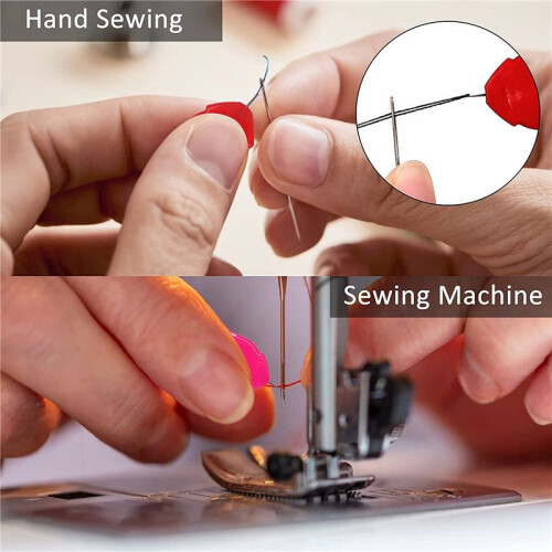50 Pcs Needle Threader for Hand Sewing for Needles Small Eye Needle Threader for Sewing Machine Needle Threader Tool 2