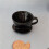 2X Coffee Filter Cup, Single Cup Black Ceramic Coffee Dripper, Reusable Filter Drip Holder S 2