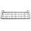 4X Hanging Basket for Wire Wall Grid Panel, Multi-Function Wall Storage and Display Basket, 40X10X5CM, Black Painted 1