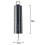 Battery Powered Wind Spinner Black Rotate Motor for Hanging Wind Chime Ornament 4Pcs 7