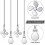 3X Ceiling Fan Pull Chain Fan Extension Chain Fan Chain Pulls Decorative 12 Inch Ceiling Fan Chain Extender Ornament D 6