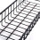 4X Hanging Basket for Wire Wall Grid Panel, Multi-Function Wall Storage and Display Basket, 40X10X5CM, Black Painted 8