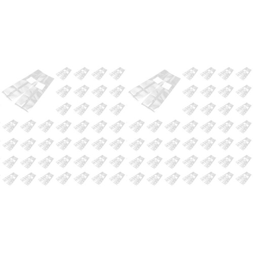 100 Pcs PVC Champignon Spawn Cultiver Sac Substrat Clair Sacs Haute Temp Pré-Scellable