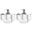8 Pcs Plastic Bathroom Accessory Set,Bath Toilet Brush Accessories Set with Toothbrush Holder,Toothbrush Cup(White) 1