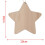 20X Wooden Star Shapes, Plain Wood  Tags with Hole (10Cm) 2