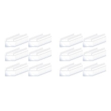 160Pcs Plastic Basket Label Holders Price Tag Ticket Hanger Clips with Button Design Lock Closure for Market Grocery