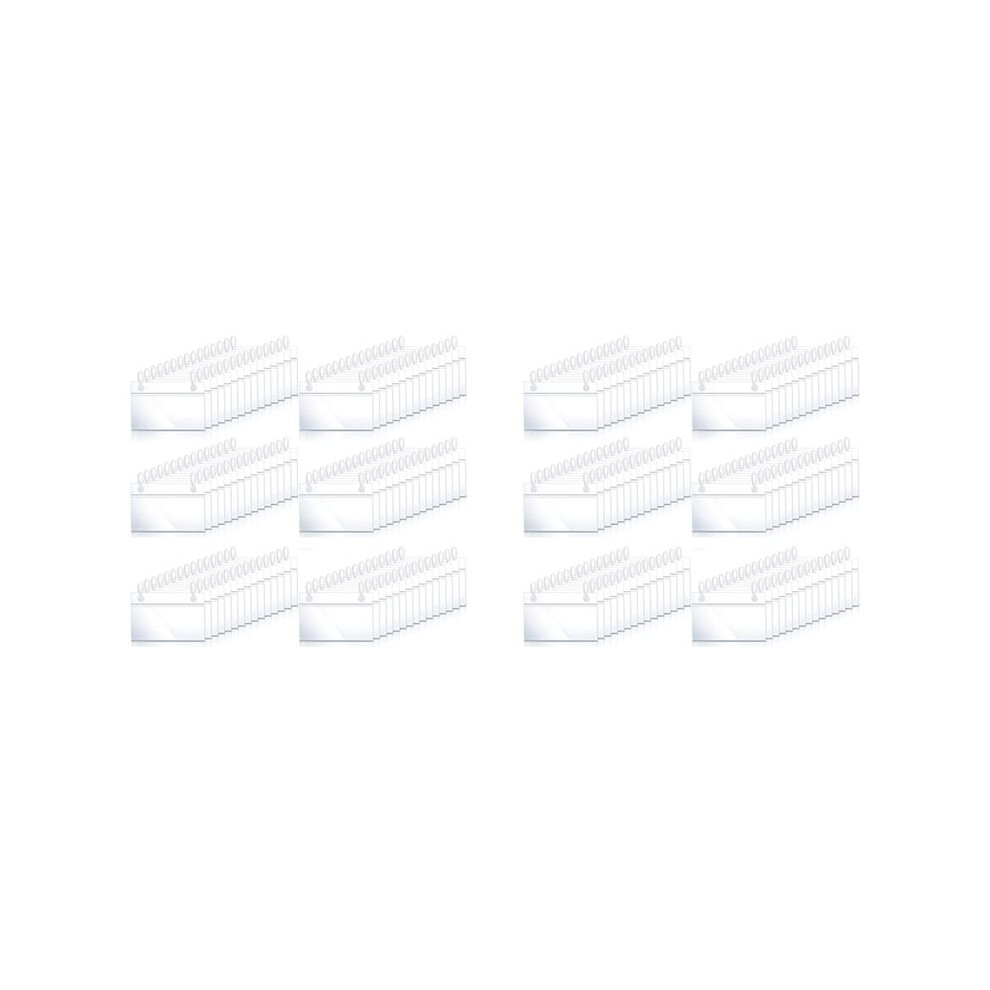 160Pcs Plastic Basket Label Holders Price Tag Ticket Hanger Clips With Button Design Lock Closure For Market Grocery 6034116817850